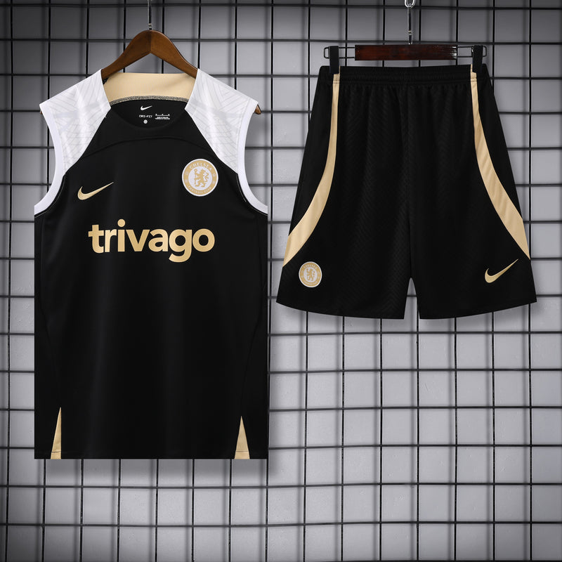 Kit Treino Chelsea 23/24 Nike - Preto